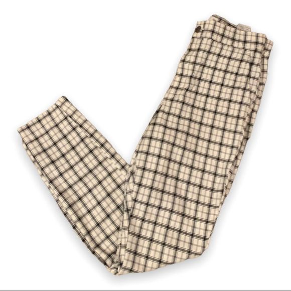 Hollister Ultra High Rise Advance Stretch Plaid Pants - Picture 1 of 5